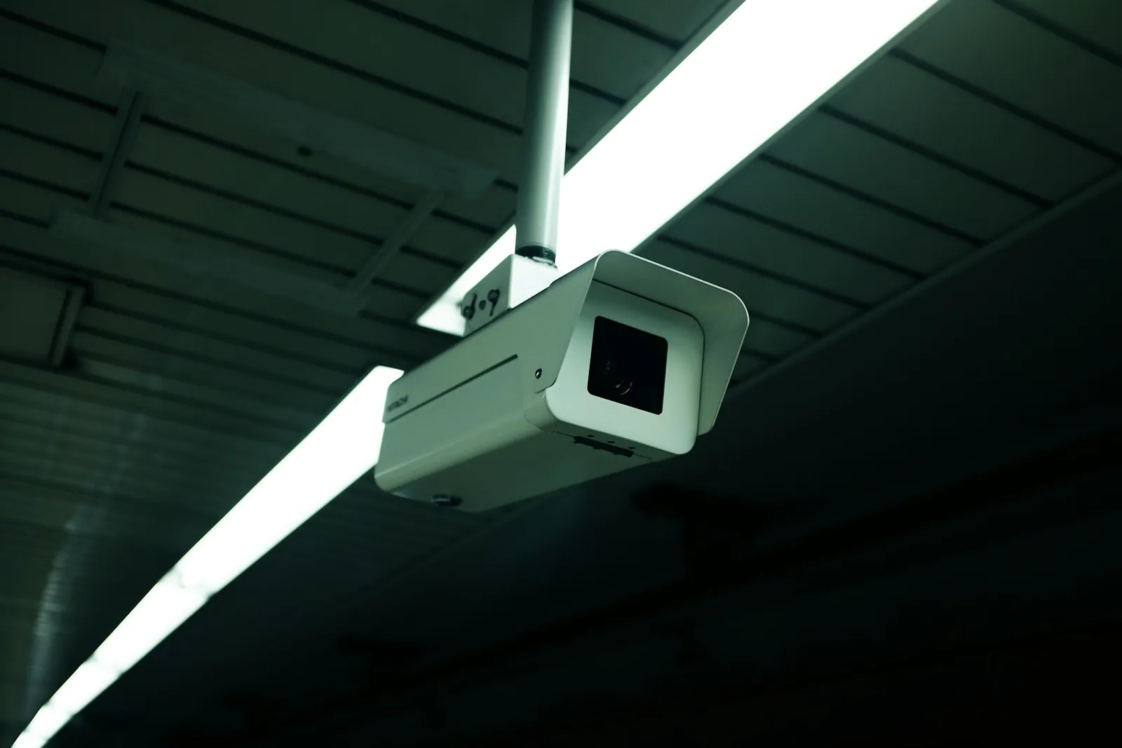 Ceiling-mounted dome security camera